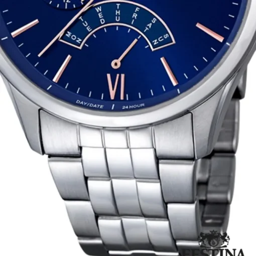 FESTINA Herren-Armbanduhr Retrograde Analog Quarz Edelstahl silber UF16822/3