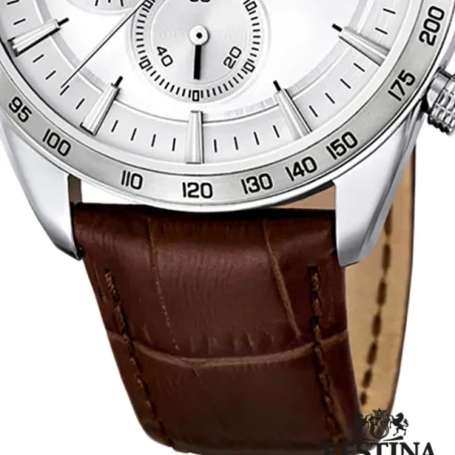 FESTINA Herren-Armbanduhr Sport Chronograph analog Quarz Leder UF16760/1
