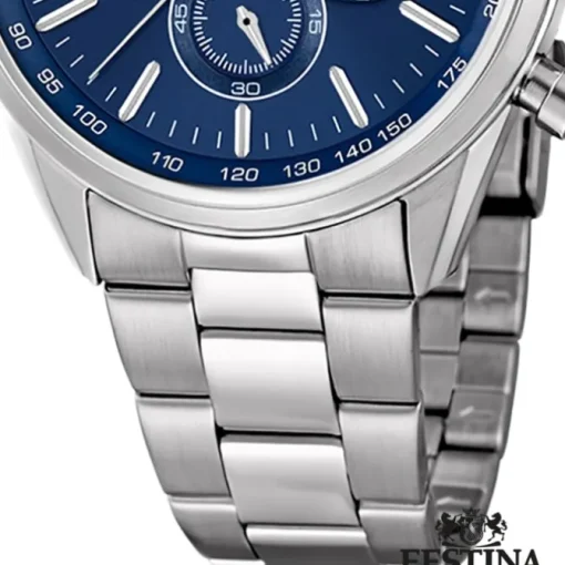 FESTINA Herren-Armbanduhr Timeless Chronograph Quarz Edelstahl silber UF16820/2