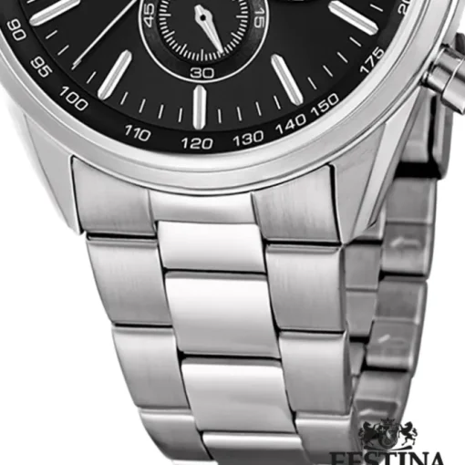 FESTINA Herren-Armbanduhr Timeless Chronograph Quarz Edelstahl silber UF16820/4