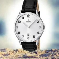 FESTINA Herren-Armbanduhr Klassik analog Quarz Leder UF16745/1