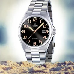 FESTINA Herren-Armbanduhr analog Quarz Edelstahl Klassik Uhr UF16374/8