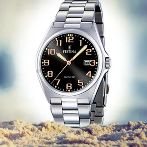 FESTINA Herren-Armbanduhr analog Quarz Edelstahl Klassik Uhr UF16374/8