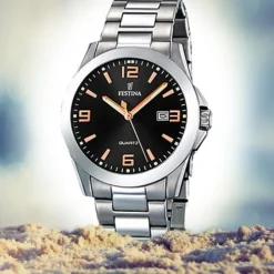 FESTINA Herren-Armbanduhr analog Quarz Edelstahl Klassik Uhr UF16376/6