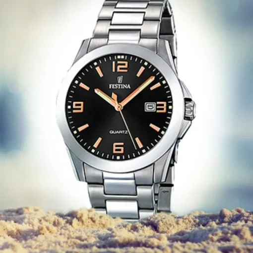 FESTINA Herren-Armbanduhr analog Quarz Edelstahl Klassik Uhr UF16376/6
