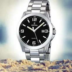 FESTINA Herren-Armbanduhr analog Quarz Edelstahl Klassik Uhr UF16376/4