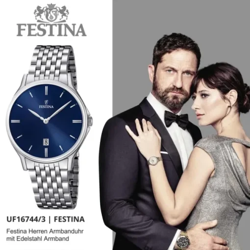 FESTINA Herren-Armbanduhr analog Klassik Quarz Edelstahl UF16744/3