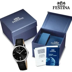 FESTINA Herren-Armbanduhr Klassik analog Quarz Leder UF16745/5