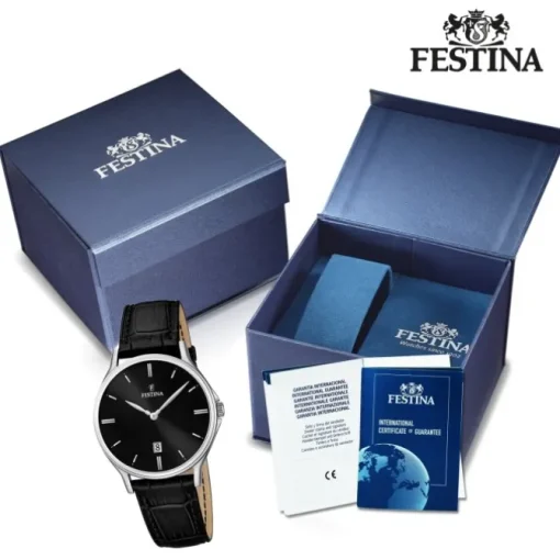 FESTINA Herren-Armbanduhr Klassik analog Quarz Leder UF16745/5