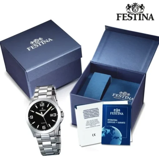 FESTINA Herren-Armbanduhr analog Quarz Edelstahl Klassik Uhr UF16376/4