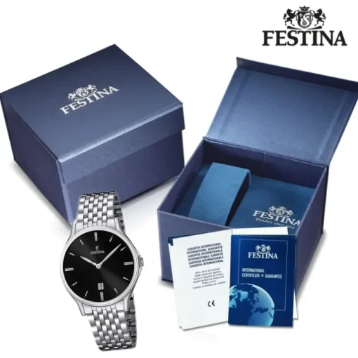 FESTINA Herren-Armbanduhr analog Klassik Quarz Edelstahl UF16744/4