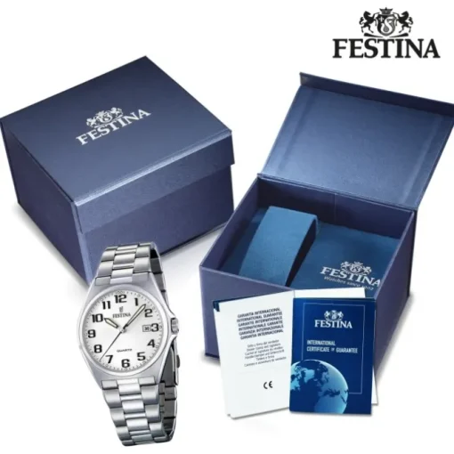 FESTINA Herren-Armbanduhr analog Quarz Edelstahl Klassik Uhr UF16374/9