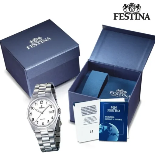 FESTINA Herren-Armbanduhr analog Quarz Edelstahl Klassik Uhr UF16374/1