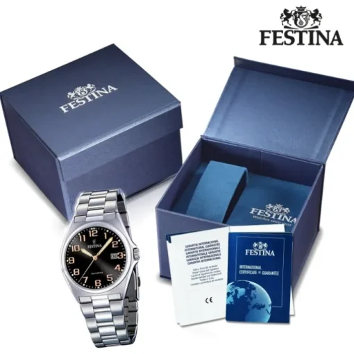 FESTINA Herren-Armbanduhr analog Quarz Edelstahl Klassik Uhr UF16374/8