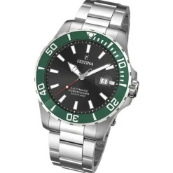 Festina Herrenuhr Automatik F20531/2 Armbanduhr Edelstahl silber UF20531/2