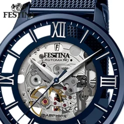 Festina Herrenuhr Automatik F20574/1 Armbanduhr Edelstahl silber UF20574/1