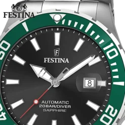 Festina Herrenuhr Automatik F20531/2 Armbanduhr Edelstahl silber UF20531/2