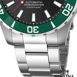 Festina Herrenuhr Automatik F20531/2 Armbanduhr Edelstahl silber UF20531/2