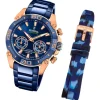 Festina Herrenuhr Chrono Bike F20549/1 Armbanduhr Edelstahl blau UF20549/1