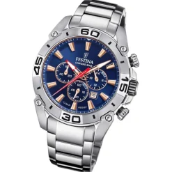 Festina Herrenuhr Chrono Bike F20543/4 Armbanduhr Edelstahl silber UF20543/4