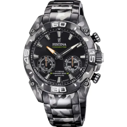 Festina Herrenuhr Chrono Bike Armbanduhr Edelstahl grau schwarz UF20545/1