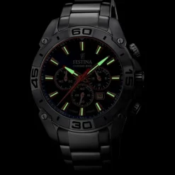 Festina Herrenuhr Chrono Bike F20543/4 Armbanduhr Edelstahl silber UF20543/4