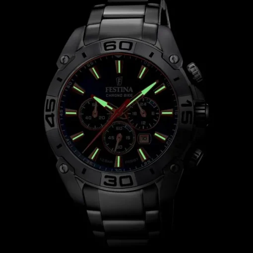 Festina Herrenuhr Chrono Bike F20543/4 Armbanduhr Edelstahl silber UF20543/4