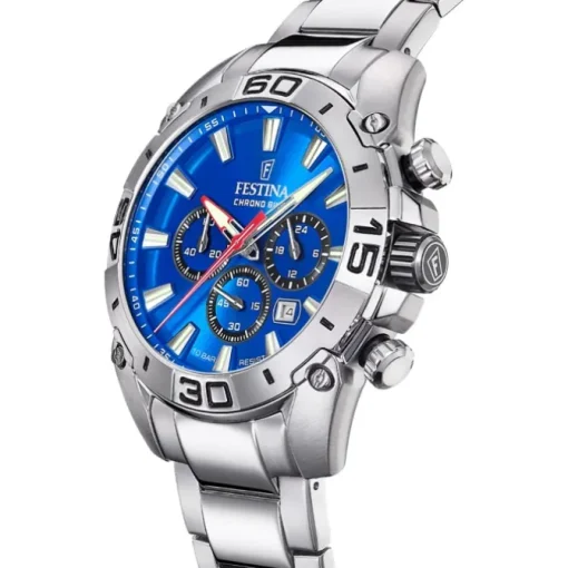 Festina Herrenuhr Chrono Bike F20543/2 Armbanduhr Edelstahl silber UF20543/2