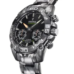 Festina Herrenuhr Chrono Bike Armbanduhr Edelstahl grau schwarz UF20545/1