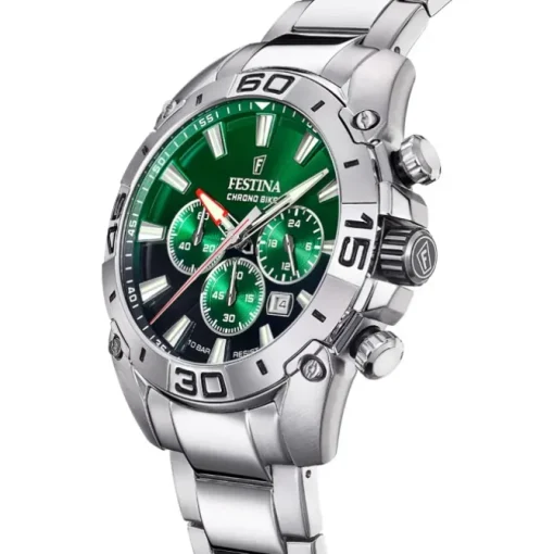 Festina Herrenuhr Chrono Bike F20543/3 Armbanduhr Edelstahl silber UF20543/3