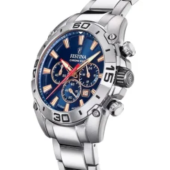 Festina Herrenuhr Chrono Bike F20543/4 Armbanduhr Edelstahl silber UF20543/4