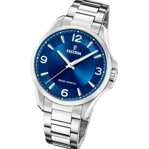 Festina Herrenuhr Edelstahl silber Festina Solar Energy Solaruhr UF20656/2