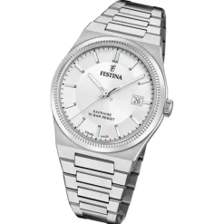 Festina Herrenuhr Edelstahl silber Festina Swiss made Armbanduhr UF20034/1