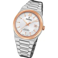 Festina Herrenuhr Edelstahl silber Festina Swiss made Armbanduhr UF20036/1