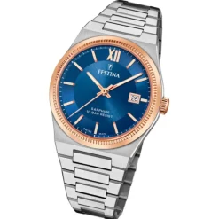Festina Herrenuhr Edelstahl silber Festina Swiss made Armbanduhr UF20036/2