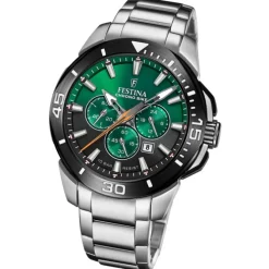 Festina Herrenuhr Edelstahl silber Festina Chrono Bike Armabnduhr UF20641/B