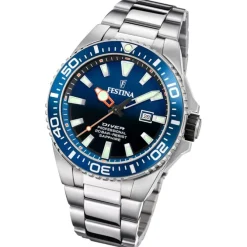 Festina Herrenuhr Edelstahl silber Festina The Originals Armbanduhr UF20663/1