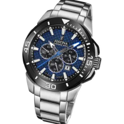 Festina Herrenuhr Edelstahl silber Festina Chrono Bike Armbanduhr UF20641/2