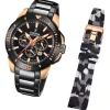 Festina Herrenuhr Edelstahl schwarz Festina Chrono Bike Armbanduhr UF20645/1