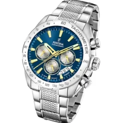 Festina Herrenuhr Edelstahl silber Timeless Chronograph Armbanduhr UF20668/5