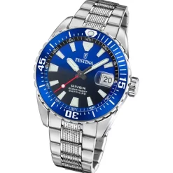 Festina Herrenuhr Edelstahl silber Festina The Originals Armbanduhr UF20669/1