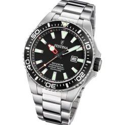 Festina Herrenuhr Edelstahl silber Festina The Originals Armbanduhr UF20663/3