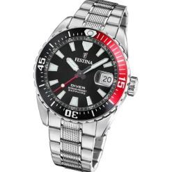 Festina Herrenuhr Edelstahl silber Festina The Originals Armbanduhr UF20669/6