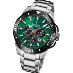 Festina Herrenuhr Edelstahl silber Festina Chrono Bike Armbanduhr UF20641/A