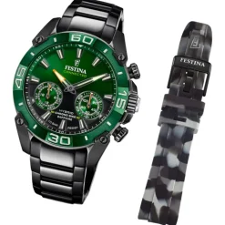 Festina Herrenuhr Edelstahl schwarz Festina Chrono Bike Smartwatch UF20548/2