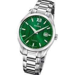 Festina Herrenuhr Edelstahl silber Festina Swiss made Armbanduhr UF20026/3