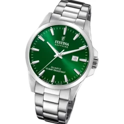 Festina Herrenuhr Edelstahl silber Festina Swiss made Armbanduhr UF20024/6
