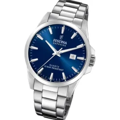 Festina Herrenuhr Edelstahl silber Festina Swiss Made Armbanduhr UF20024/3