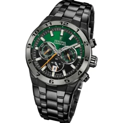 Festina Herrenuhr Edelstahl schwarz Festina Chrono Bike Armbanduhr UF20673/2