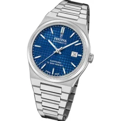 Festina Herrenuhr Edelstahl silber Festina Swiss Made Armbanduhr UF20028/2